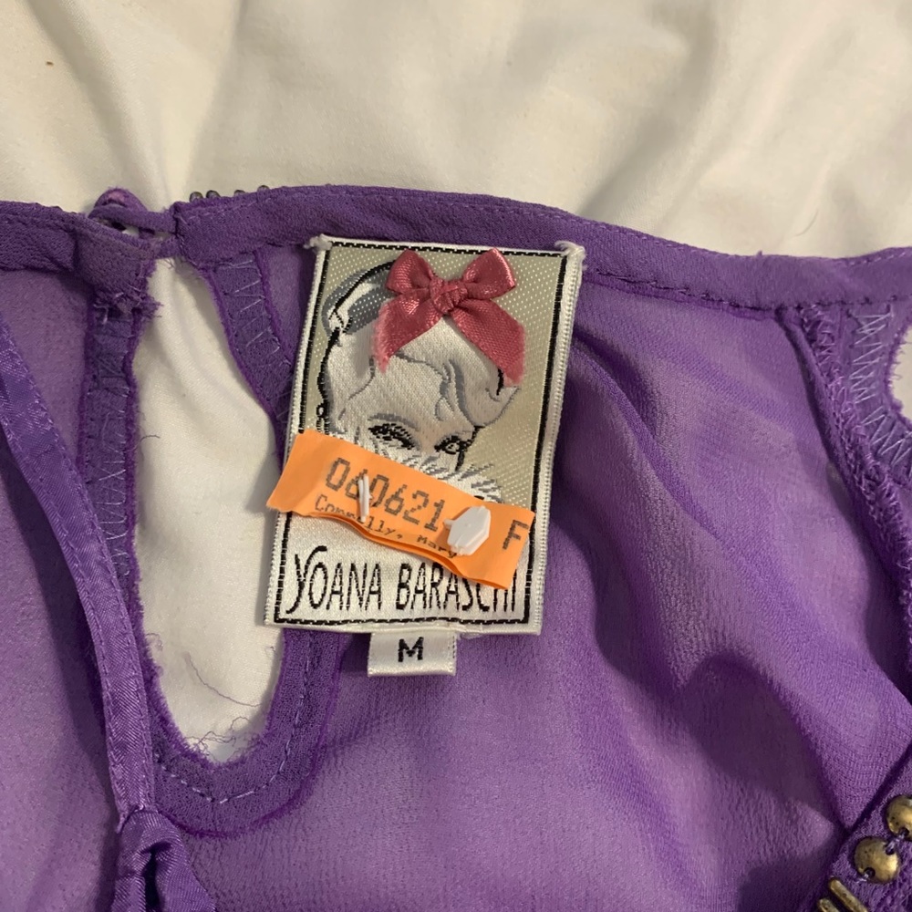 Purple cocktail dress with slip